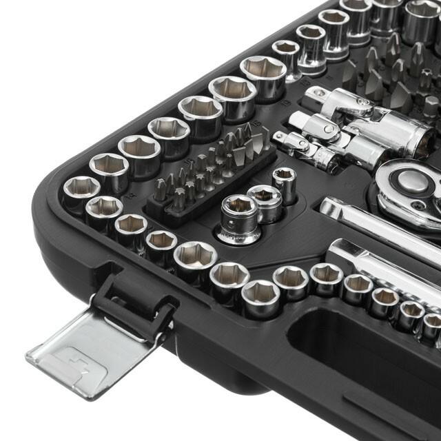 Набір інструментів Intertool STORM 1/2 "3/8" 1/4 "171 од. Cr-V (ET-8171)