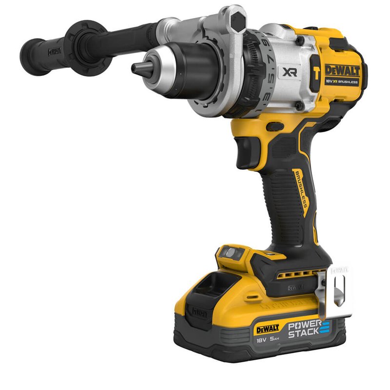 Дриль-шурупокрут акумуляторний безщітковий ударний DeWALT DCD1007H2T