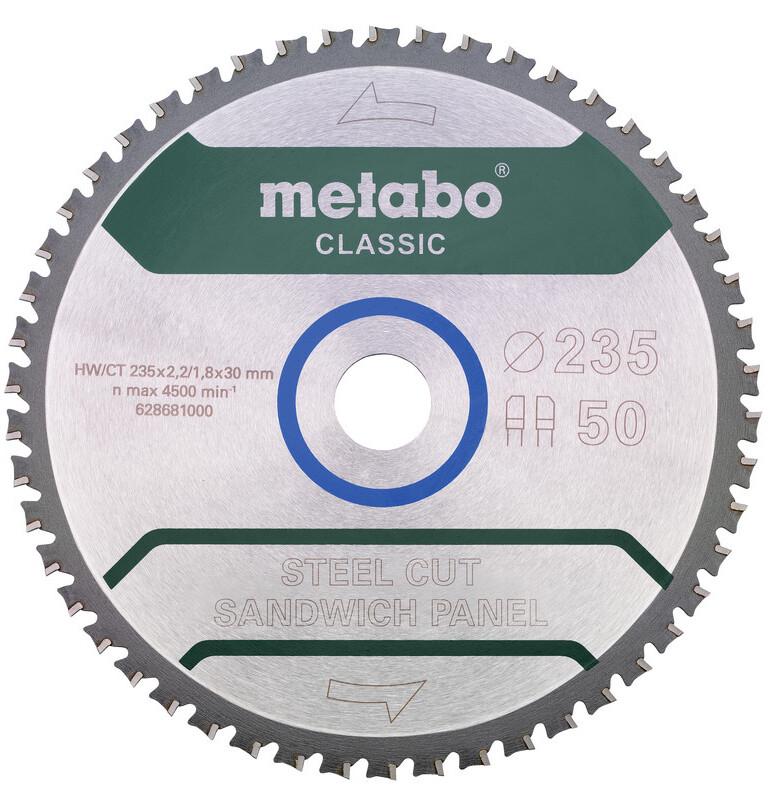 Пиляльний диск Metabo 235x30 мм, Z50 (628681000)