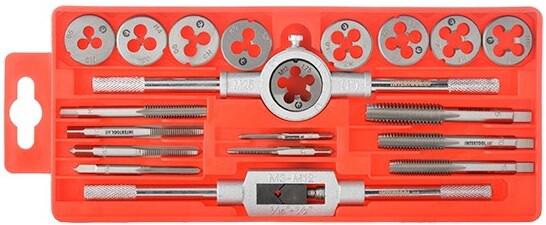 Набір мітчиків і плашок Intertool M3-M12, 20 од. (SD-8020)
