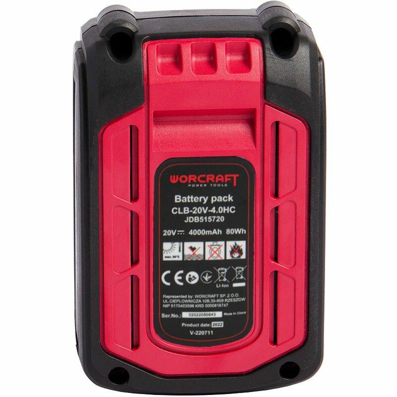 Акумуляторна батарея Worcraft CLB-20V-4.0HC (13172)