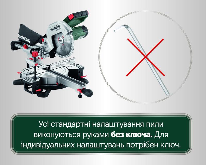 Торцювальна пила мережева Metabo KGS216M (613216000)