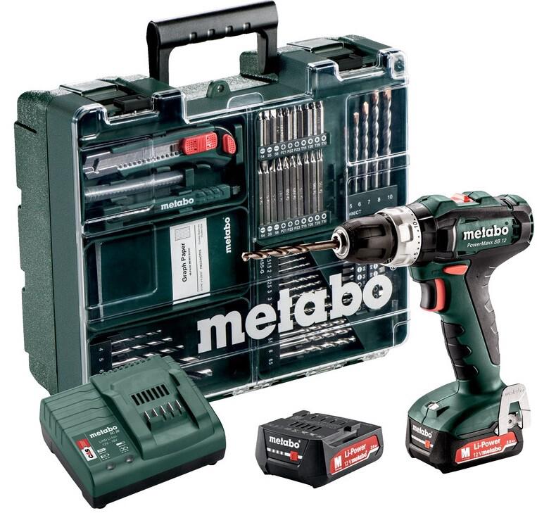 Акумуляторний ударний шурупокрут Metabo PowerMaxx SB 12 Set (601076870)