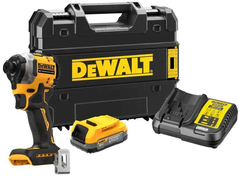 Шурупокрут ударний акумуляторний DeWALT DCF850E1T+DCB183