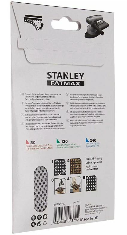 Сітка шліфувальна 3 шт. Stanley (STA39097)