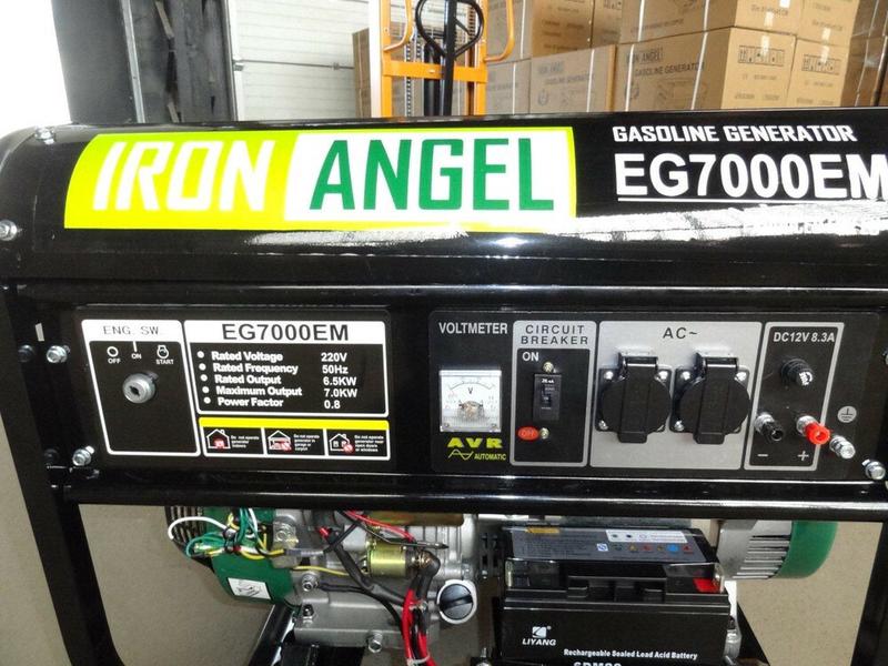 Генератор з блоком автоматики Iron Angel EG7000EМ ATS (2001185-1)