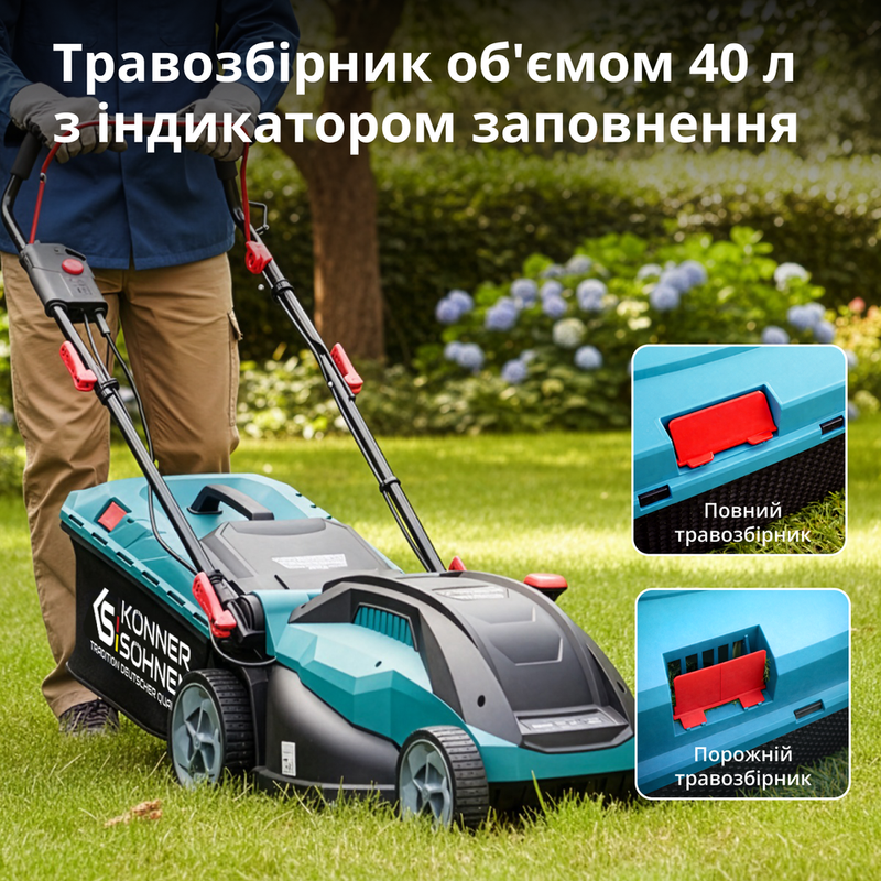 Електрична газонокосарка KS 38LM16-BL