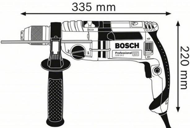 Ударний дриль Bosch GSB 24-2 (060119C900)