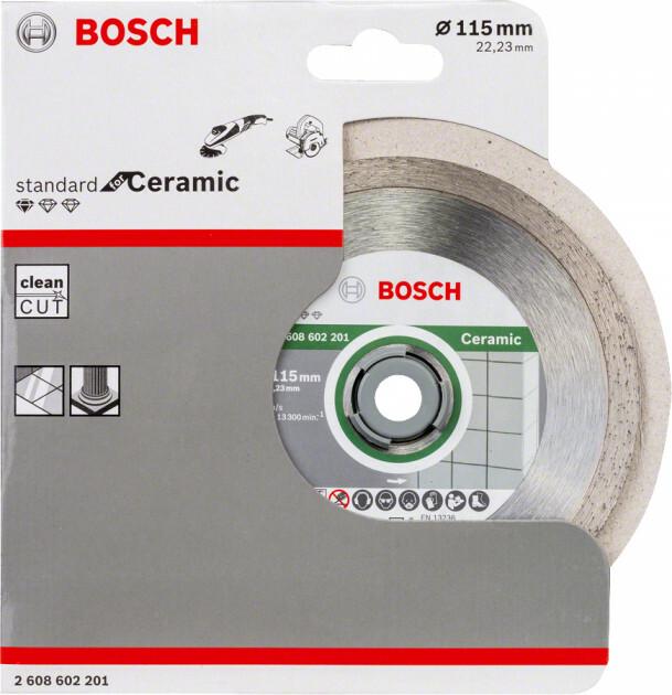 Алмазний диск Bosch Standard for Ceramic 115-22,23 мм (2608602201)