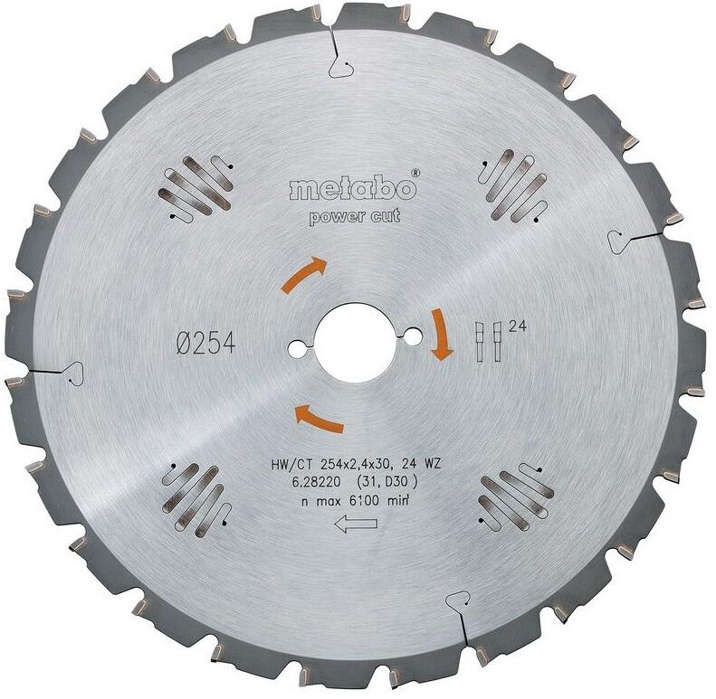 Пильний диск Metabo PowerCutClassic 500x3,8/2,8x30 36 TZ/TZ 15 град. (628649000)