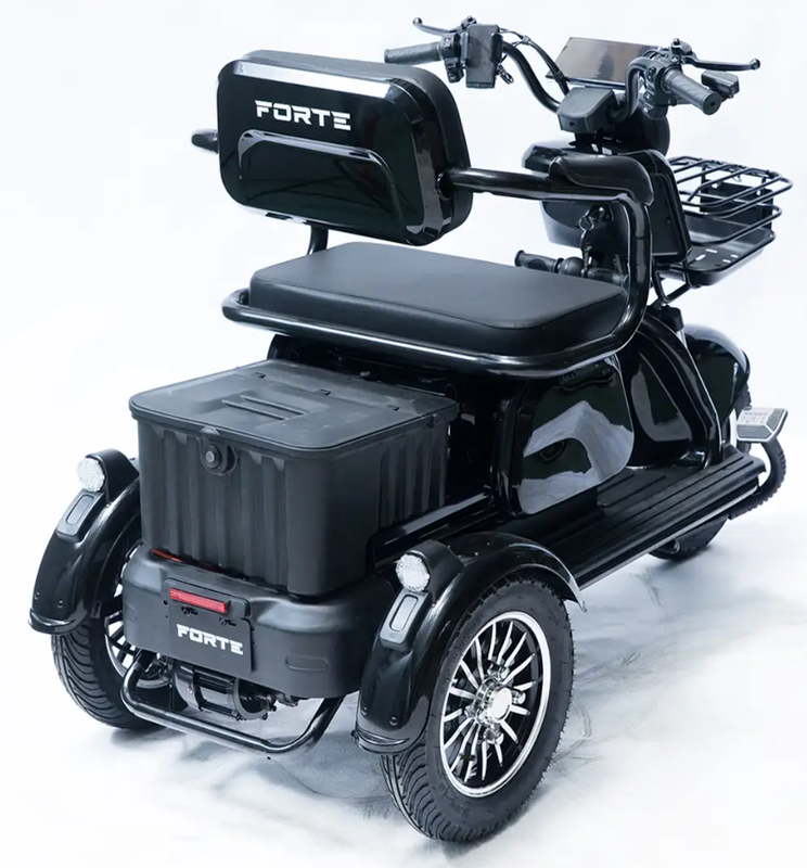 Акумуляторний трицикл Forte Family-P1000 (чорний) (145230)