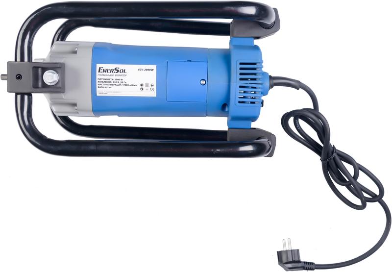 Вібратор для бетону EnerSol ECV-2000W + Гнучкий вал и вібробулава EVS-38-500-2000