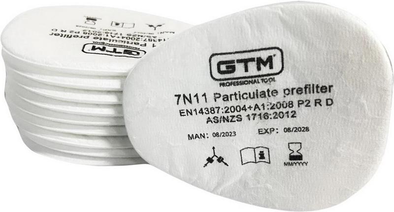 Фільтр протиаерозольний GTM 7N11, 10 шт. (872579)