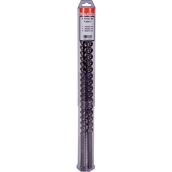 Набір бурів Makita та зубил SDS-Max MAK4 (P-52445) 5 шт