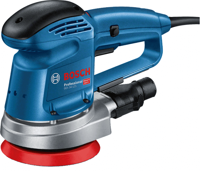 Ексцентрикова шліфувальна машина Bosch GEX 34-125 Professional (601372300)