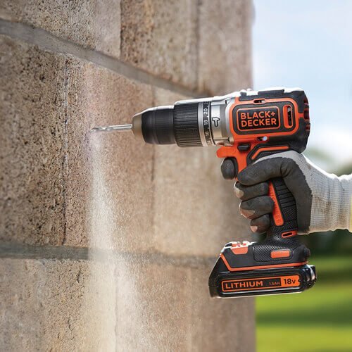 Дриль-шурупокрут акумуляторний безщітковий ударний BLACK+DECKER BL188KB
