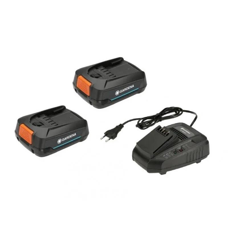 Акумулятор та зарядний пристрій Gardena 2 х PBA 18V/45 2.5 Ач + AL 1830 CV (14907-20.000.00)