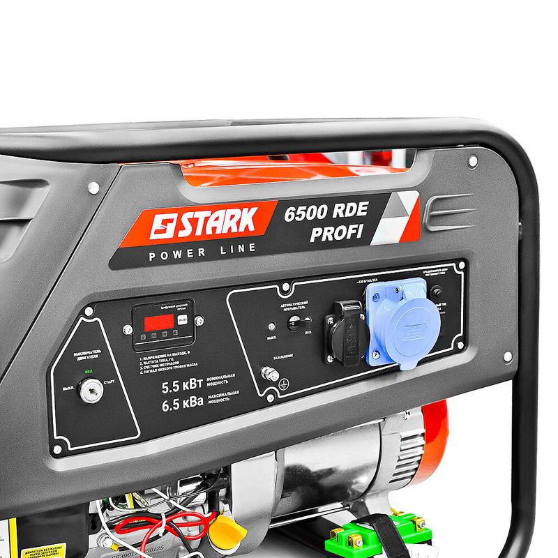 Бензогенератор Stark 6500 RDE PROFI