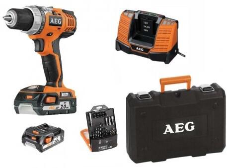 Акумуляторний дриль шурупокрут AEG BS18C2LI-202CSET (4935464818)