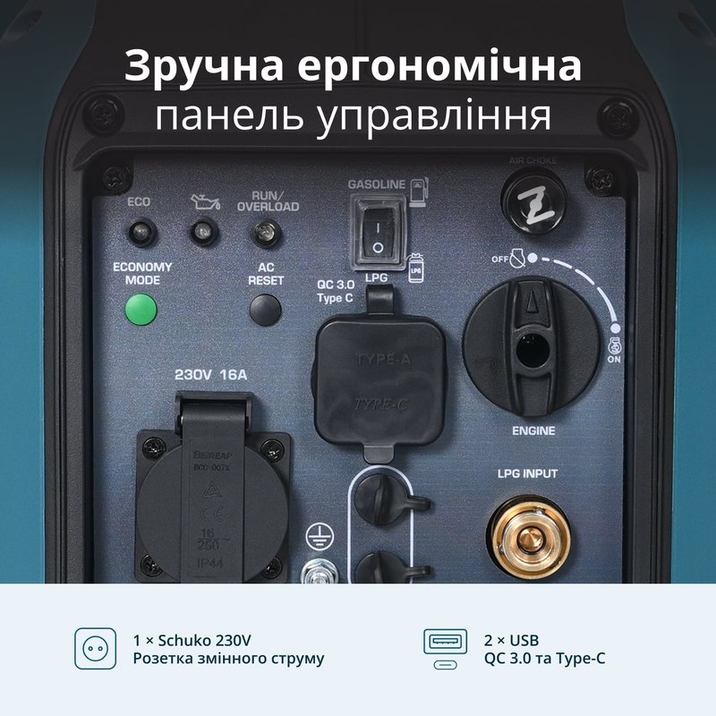 Інверторний Генератор (газ/бензин) KS 1900iG S