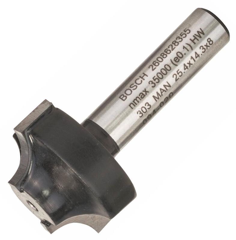 Фреза профільна Bosch E Std S8/R6.3/D25.4/L14 (2608628355)