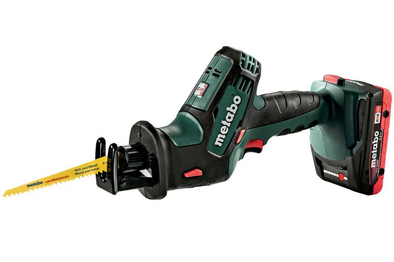 Акумуляторна шабельна пила Metabo SSE 18 LTX Compact LiHD 2x4.0 Ah (602266800)