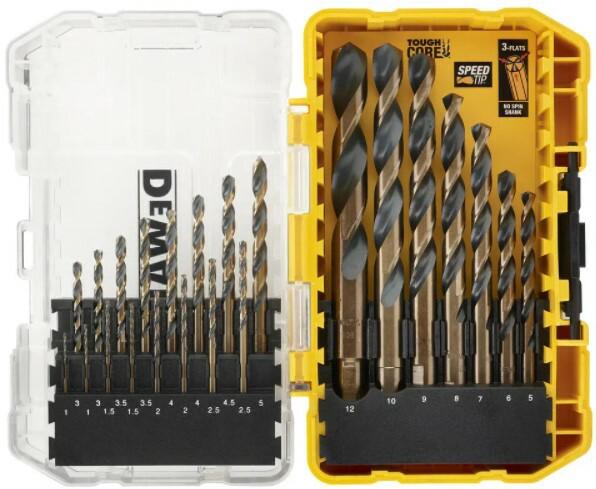 Набір свердел по металу DeWALT Black   Gold HSS-G DT70729, 23 шт, кейс