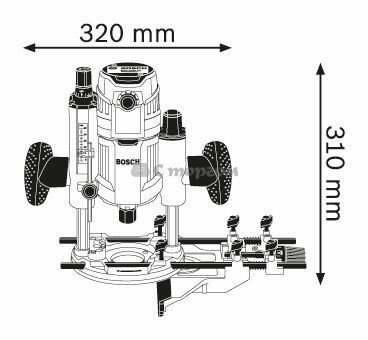 Фрезер Bosch GOF 1600 CE в коробці (0601624020)