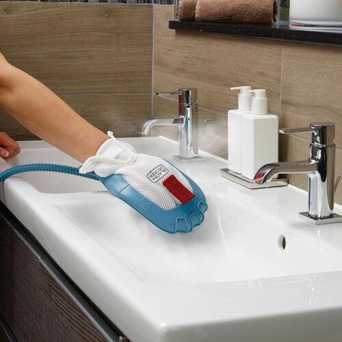 Пароочищувач SteamMitt BLACK + DECKER 1000 Вт, час нагріву 15 с, ємність резервуара 100 мл
