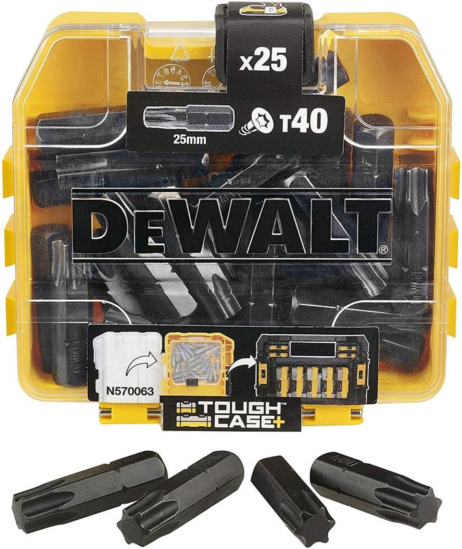 Набір біт DeWALT Impact Torx T40 L= 25 мм ToughCase 25 шт (DT70559T)