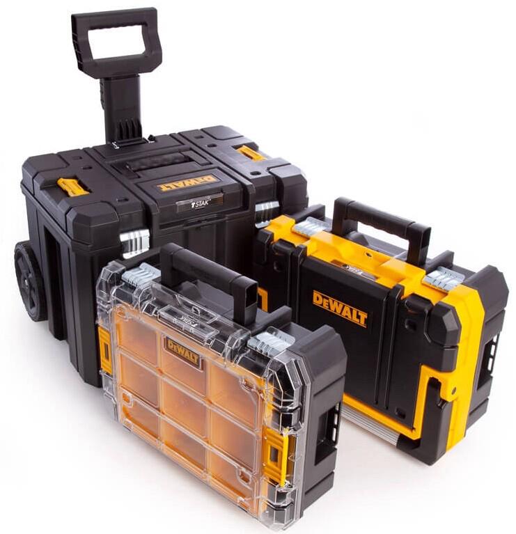 Комплект ящіків DeWALT 2 ящика + ящик-візок в системе TSTAK (DWST1-81049)