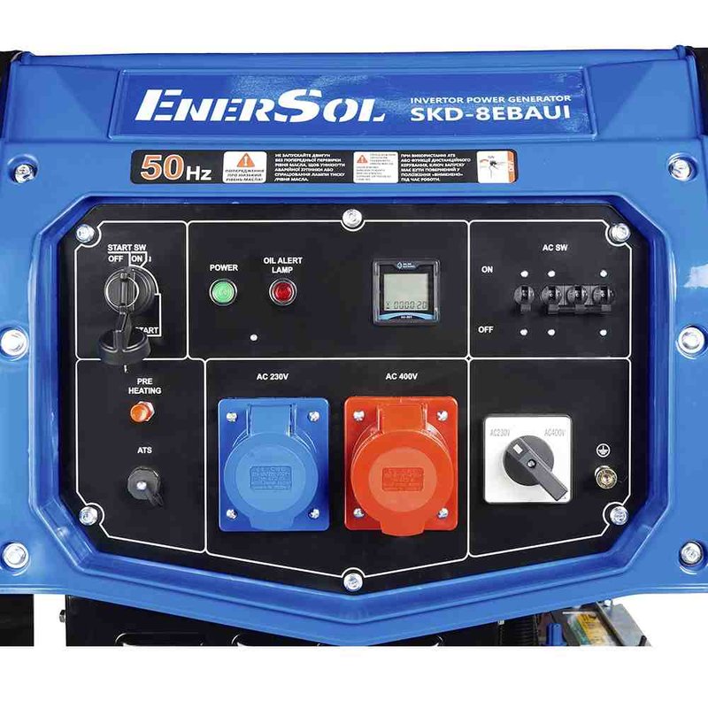 Генератор інверторний дизельний EnerSol SKD-8EBAUI