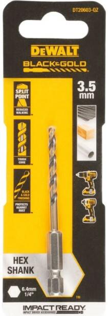 Свердло по металу DeWalt Extreme Impact Black Gold DT20603