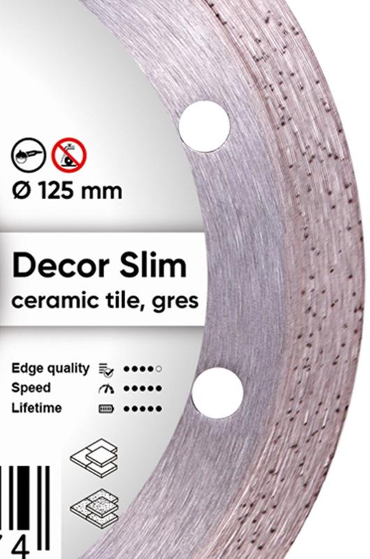 Алмазний диск Distar 1A1R 125x1,2x8x22,23 Decor Slim (11115427010)