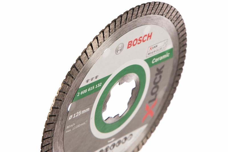 Алмазний диск Bosch X-LOCK Best for Ceramic Extraclean Turbo 125x22.23x1.4x7 мм (2608615132)