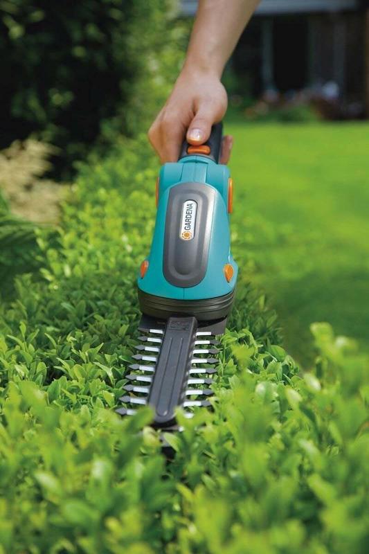 Комплект акумуляторних ножиців для трави Gardena ComfortCut 18см