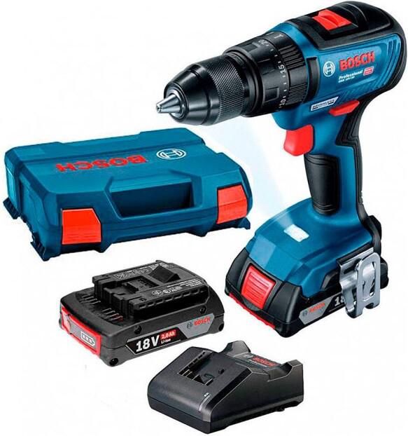 Акумуляторна ударна дриль-шурупокрут Bosch GSB 18V-50 Professional з 2 акб і з/у (06019H5100)