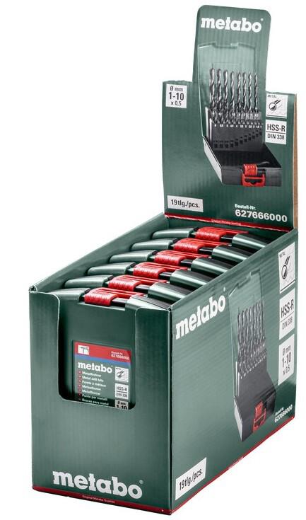 Набір свердл Metabo HSS-R SP 19 штук (627666000)