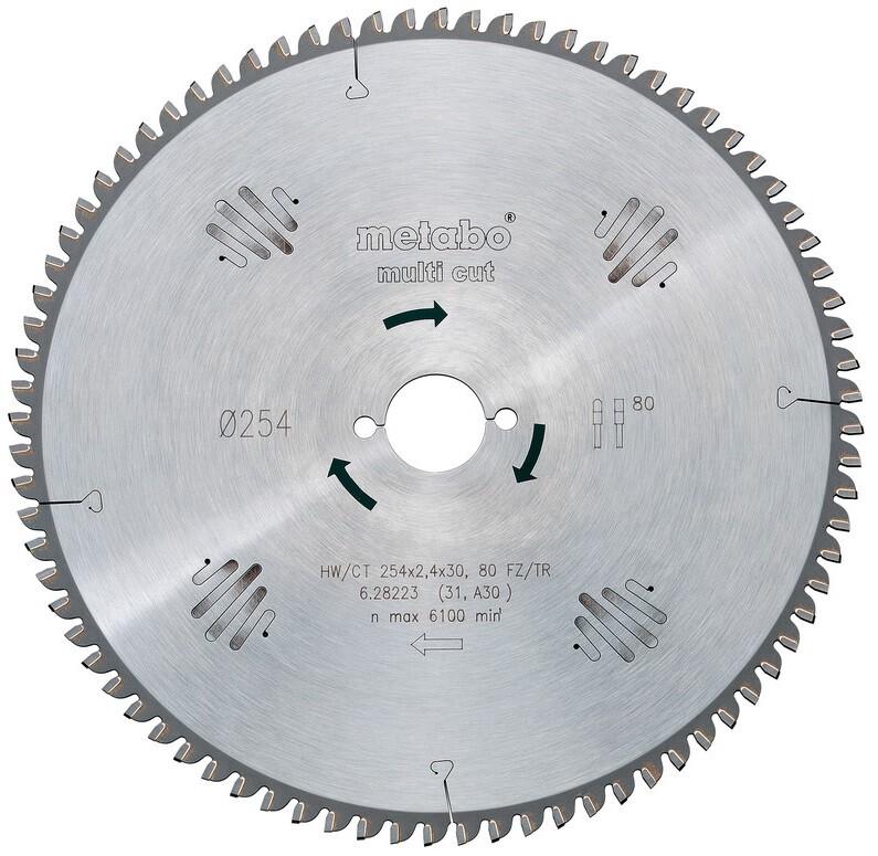 Пильний диск Metabo 220х2,6/1,6х30, Z = 80FZ/TZ5neg, UK333/SE (628084000)