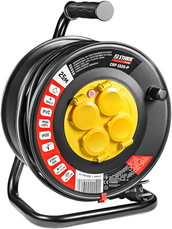 Подовжувач на котушці Stark CRP 1525-P