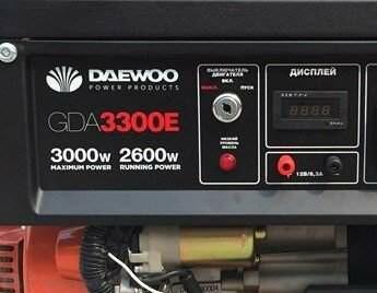 Бензиновий генератор Daewoo GDA3300E