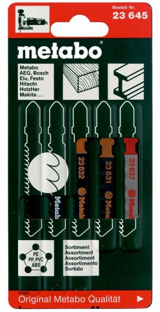 Набір пилок для лобзика Metabo, 5 шт (623645000)