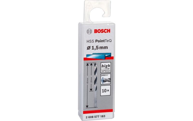Свердло Bosch 10 HSS PointTeQ 1.5 мм, 10 шт (2608577183)