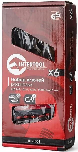 Набір комбінованих ключів Intertool 6х17 мм, 6 шт CrV (HT-1001)