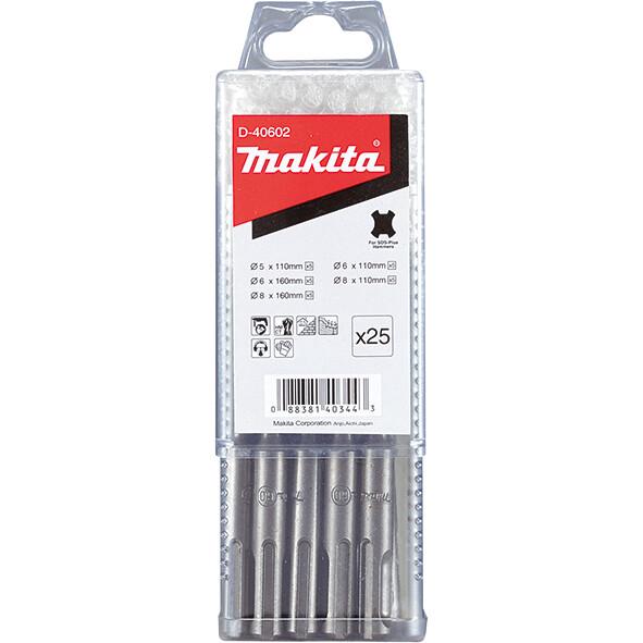 Набір бурів Makita SDS-Plus (D-40602) 25 шт