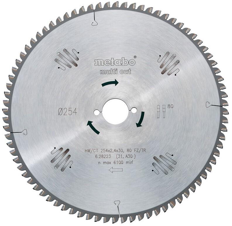 Пильний диск Metabo 190х2.6x20мм, HM FZ/TZ = 54 (628076000)