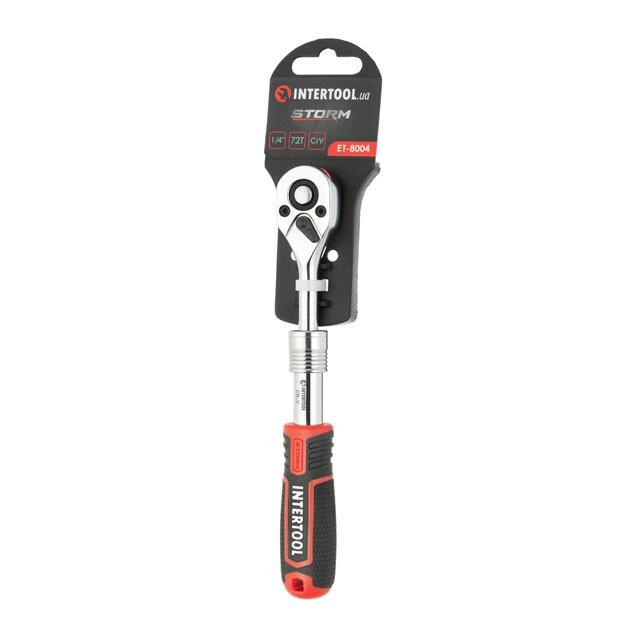 Тріскачка телескопічна Intertool Storm 1/4" (ET-8004)