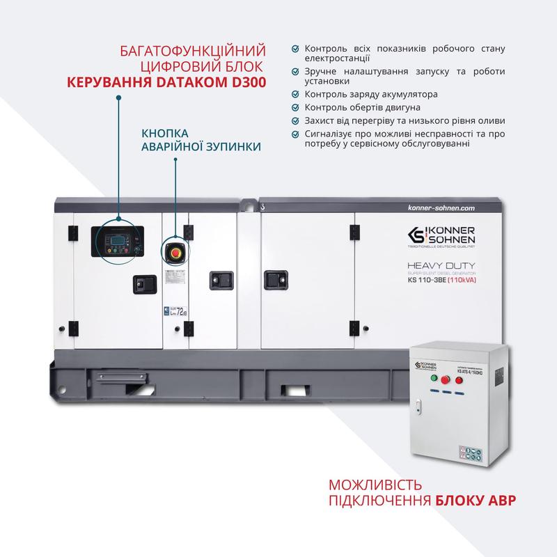 Дизельна електростанція Konner&Sohnen KS 110-3BE