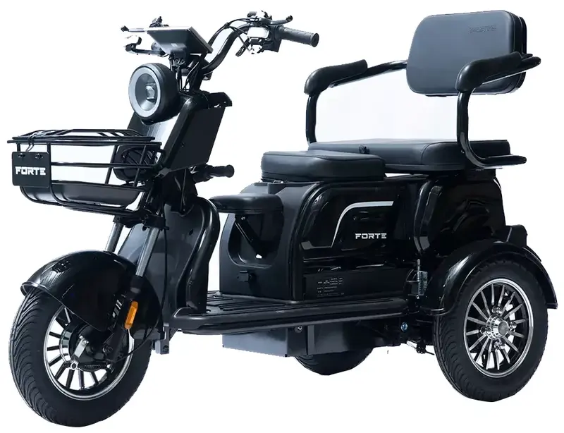 Акумуляторний трицикл Forte Family-P1000 (чорний) (145230)
