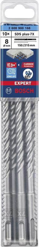 Бур Bosch EXPERT SDS-Plus-7X, 8x150x215 мм, 10 шт. (2608900168)